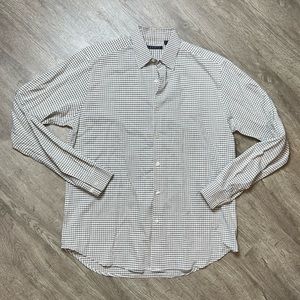 Theory Plaid Long Sleeve‎ Button Down Shirt